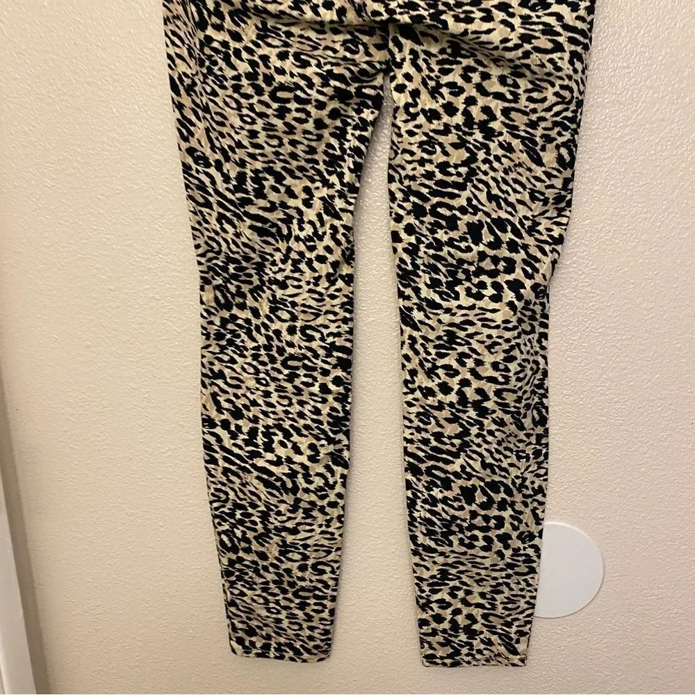 L.E.I. Animal cheetah print Stretch Pull-On Jeggings pants women’s M NEW - Picture 4 of 10